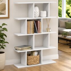 Wall Cube Shelf 15 Compartments White Floating Storage Organizer Display Box