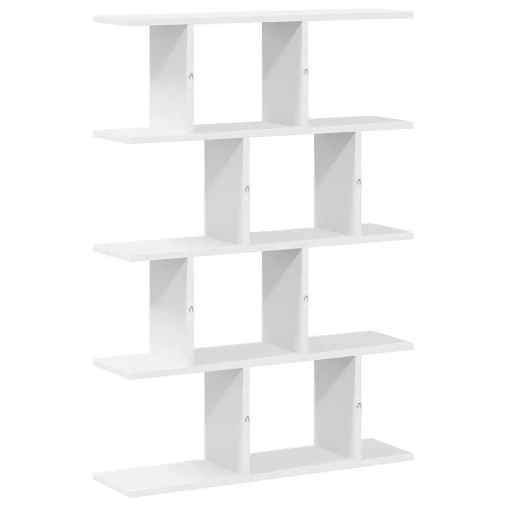 White Floating Cube Shelf with 15 Compartments