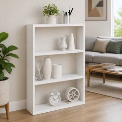 Wall Shelf White Floating Storage Organiser Engineered Wood 43x9x60cm Home Decor