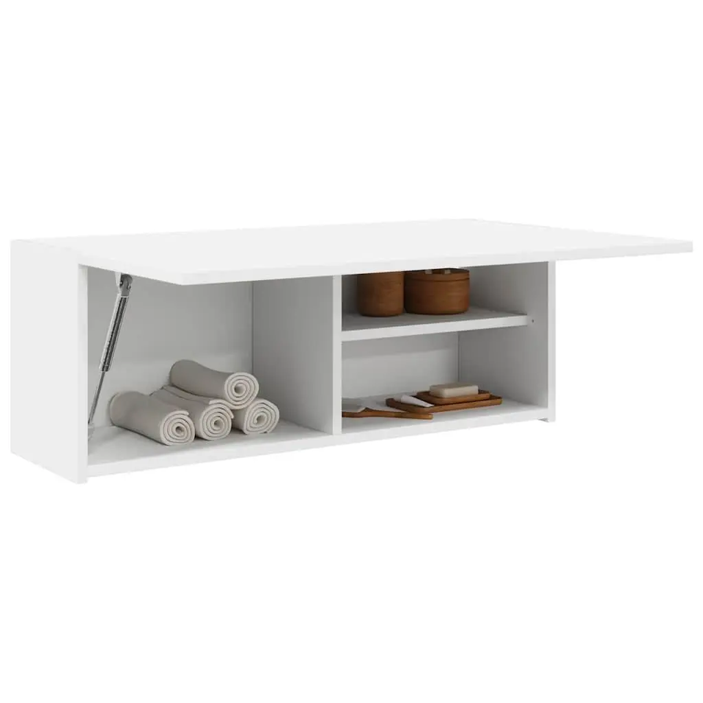 Bathroom Cabinet Engineered Wood 80x25x30cm White