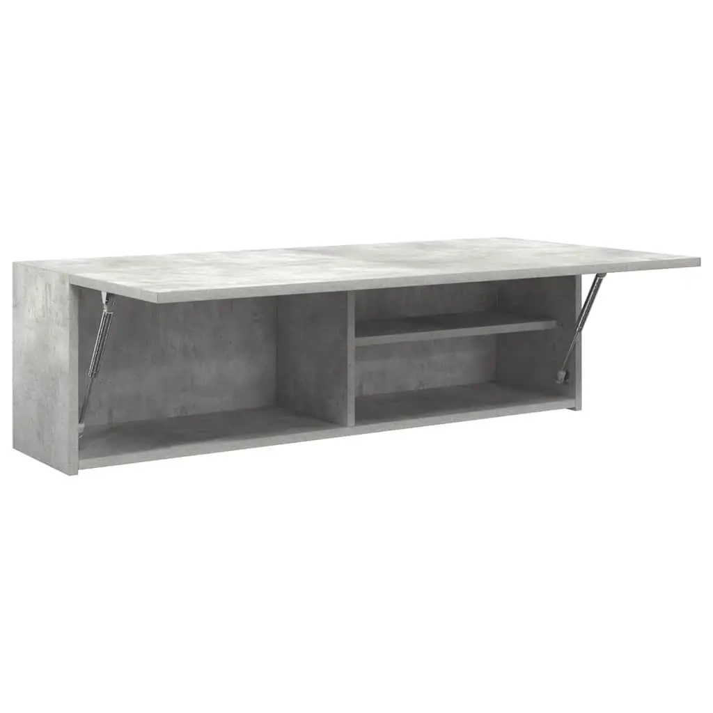 Bathroom Cabinet Engineered Wood 100x25x30 cm Grey