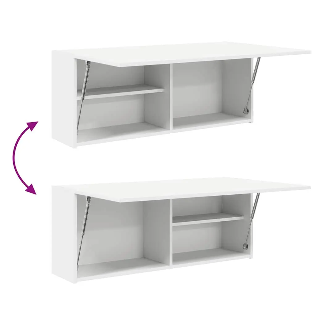 Bathroom Cabinet Engineered Wood 100x25x40cm White