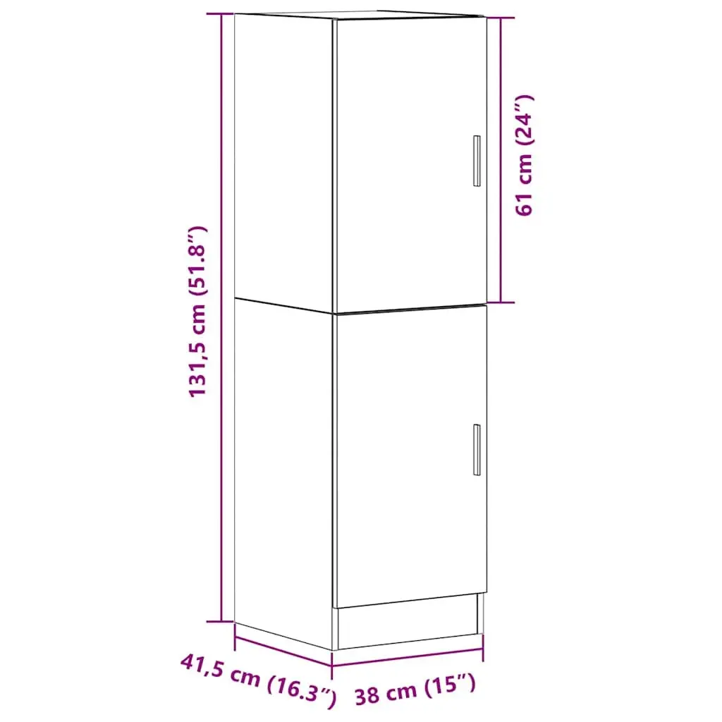 Black Kitchen Cabinet with Doors and Shelves