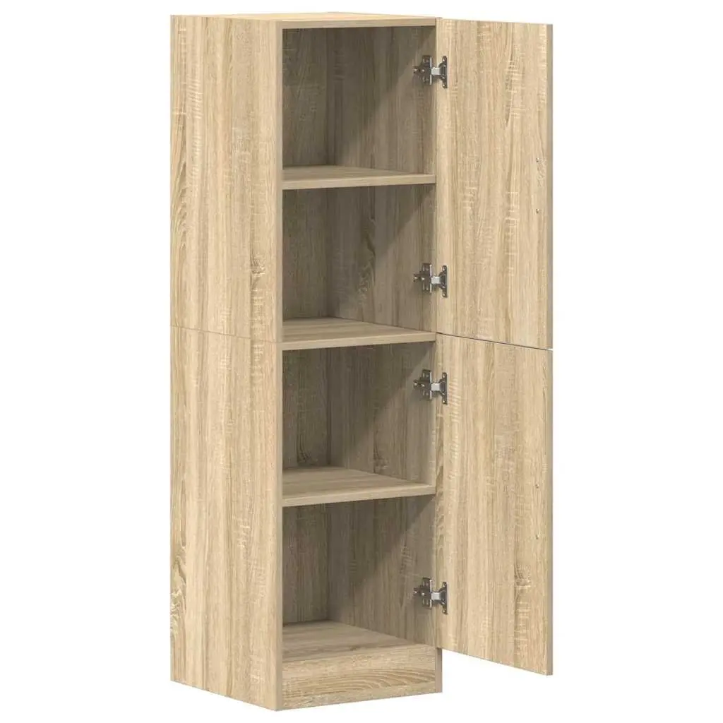 Sonoma Oak Kitchen Cabinet with Reversible Doors