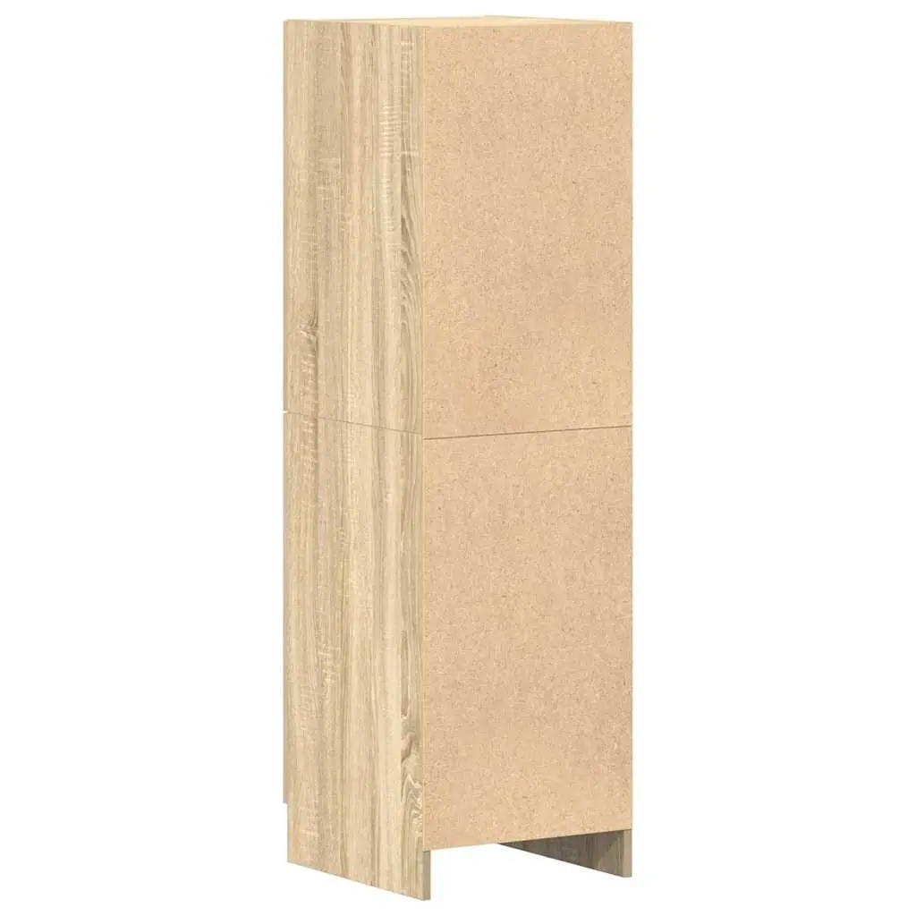Sonoma Oak Kitchen Cabinet with Reversible Doors
