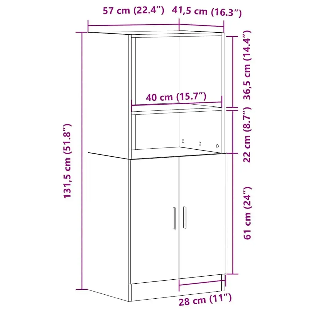 Engineered Wood Kitchen Cabinet with Doors