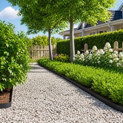 Black Steel Lawn Edging Strips - 10 pcs Flexible Borders