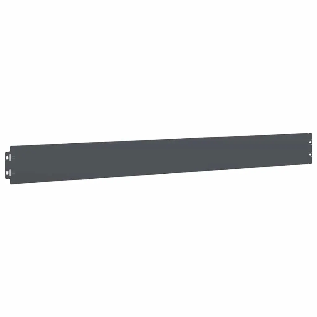 Lawn Edging 10 Pieces Garden Border Anthracite Cold-Rolled Steel Flexible Edgers