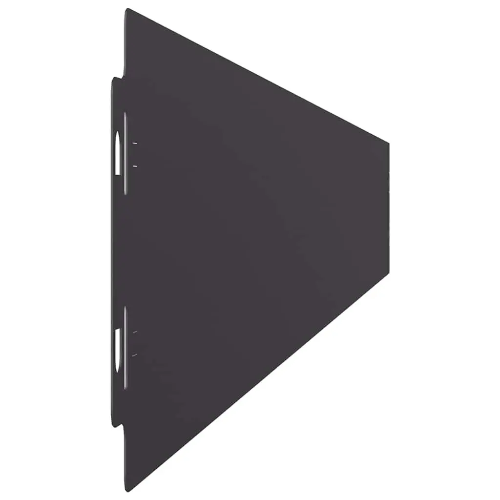 Garden Lawn Edging 50 pcs Black Steel Borders 10x103 cm Landscape Edger