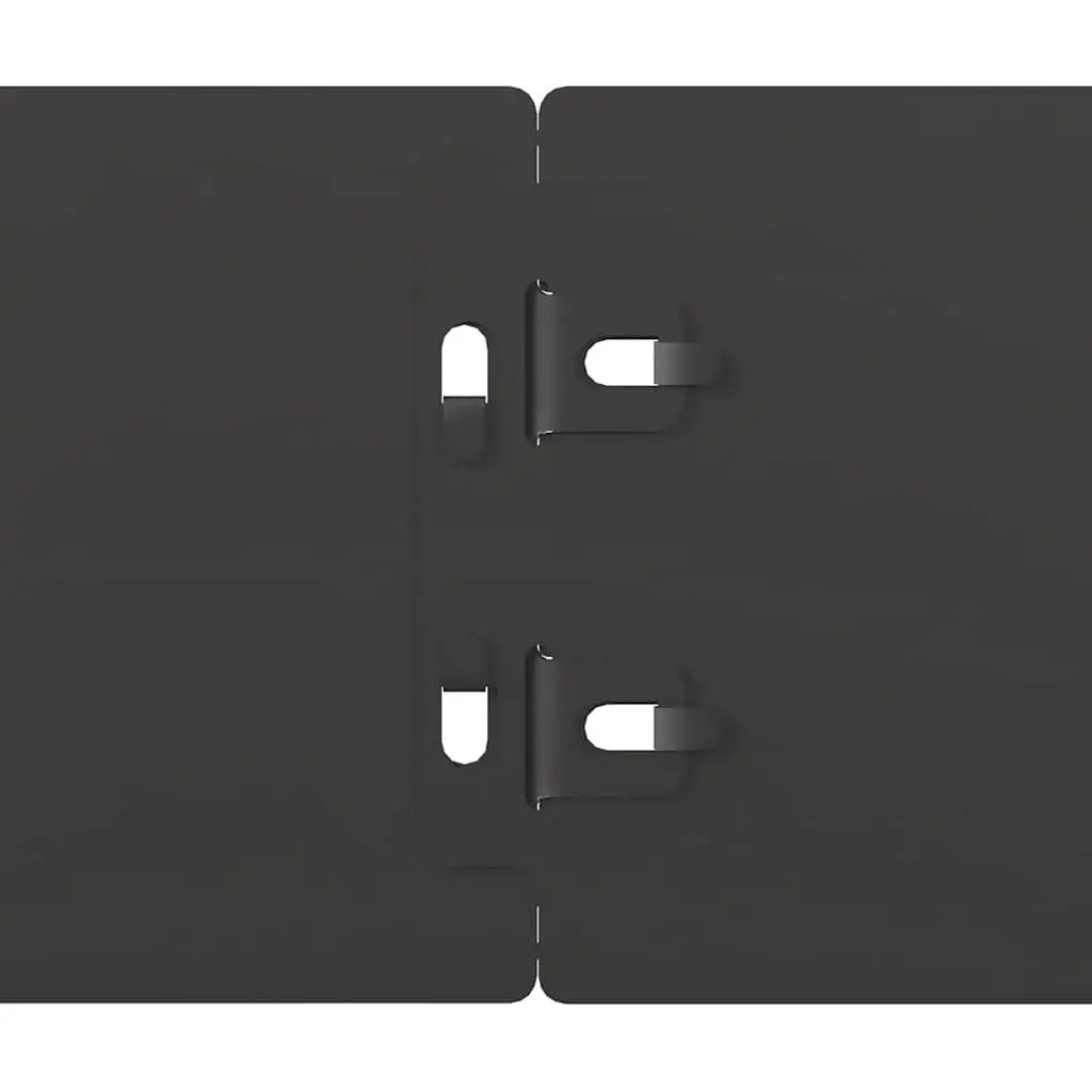 Garden Lawn Edging 50 pcs Black Steel Borders 10x103 cm Landscape Edger