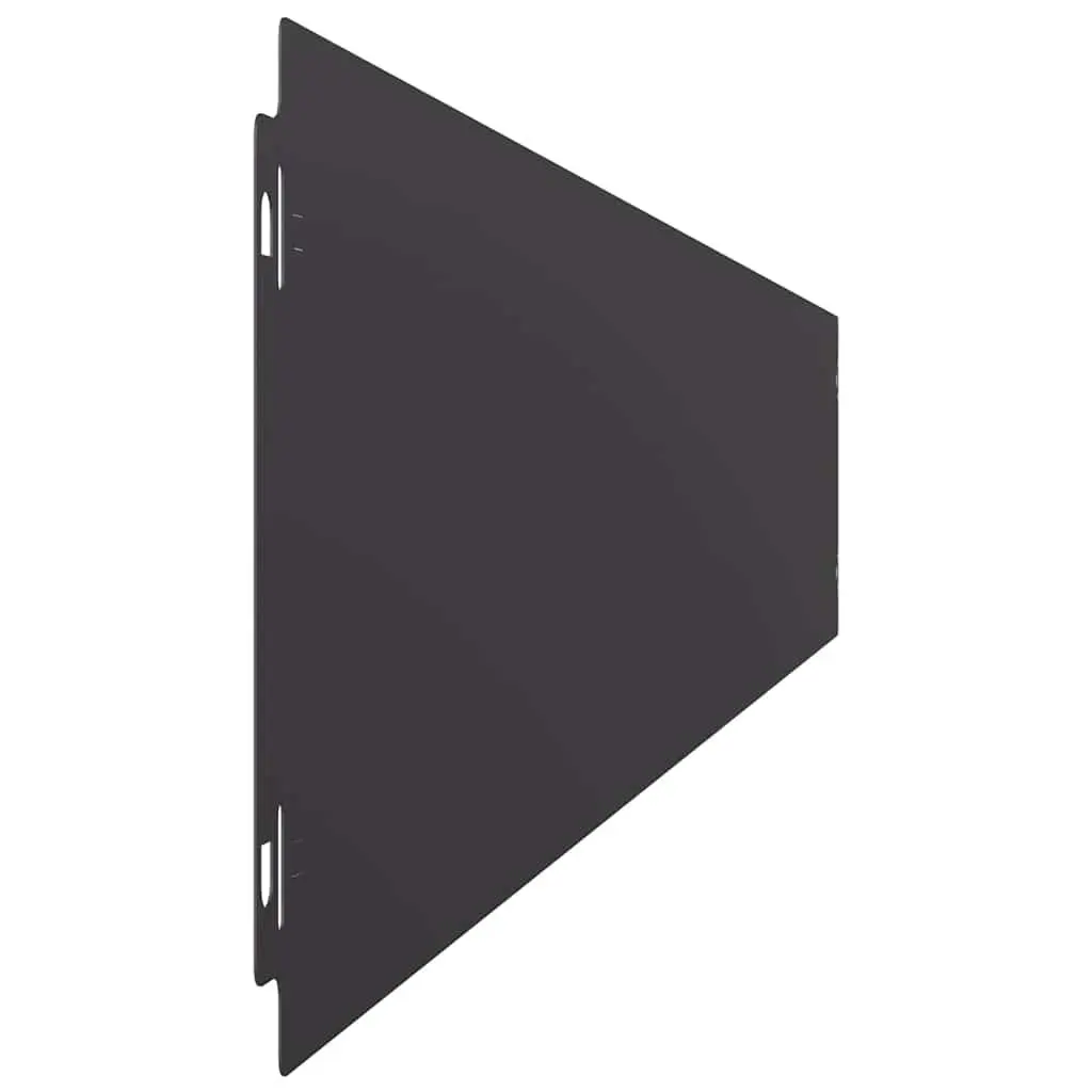 Garden Lawn Edging Cold-rolled Steel 15 x 103 cm Black 10 Pieces