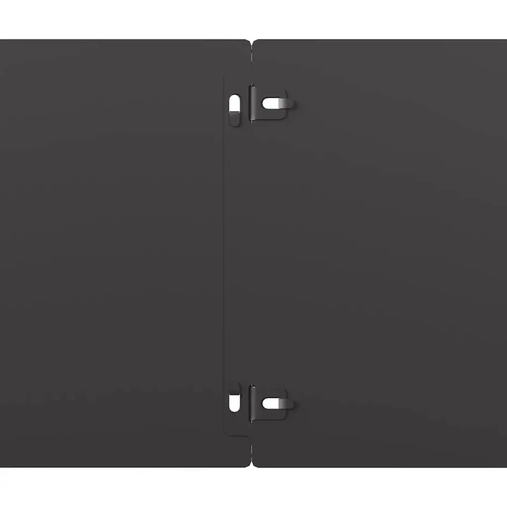 Lawn Edging Cold-rolled Steel 20x103 cm Black 10 Piece