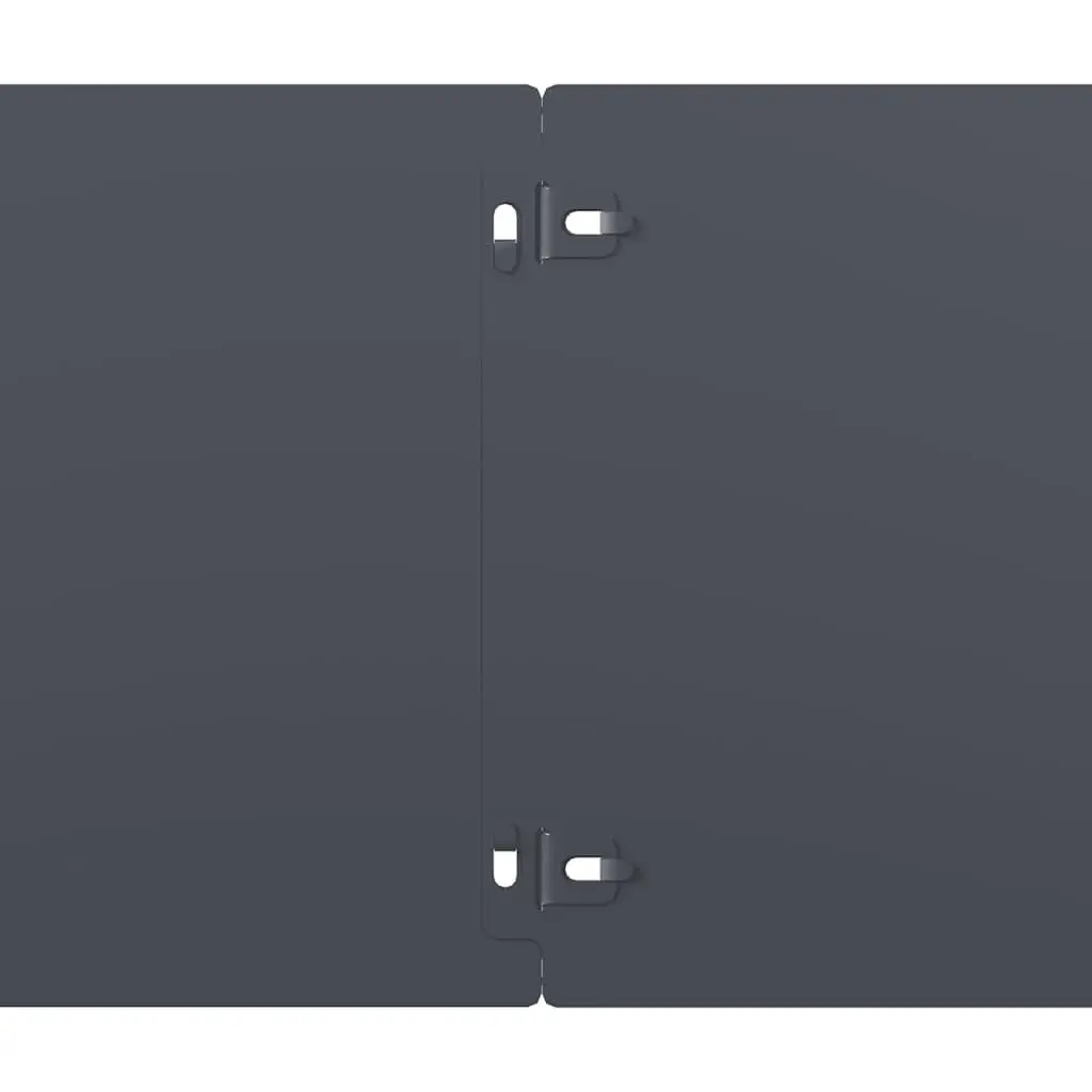 Garden Border Edging Cold-rolled Steel 20 cm H x 103 cm L Anthracite