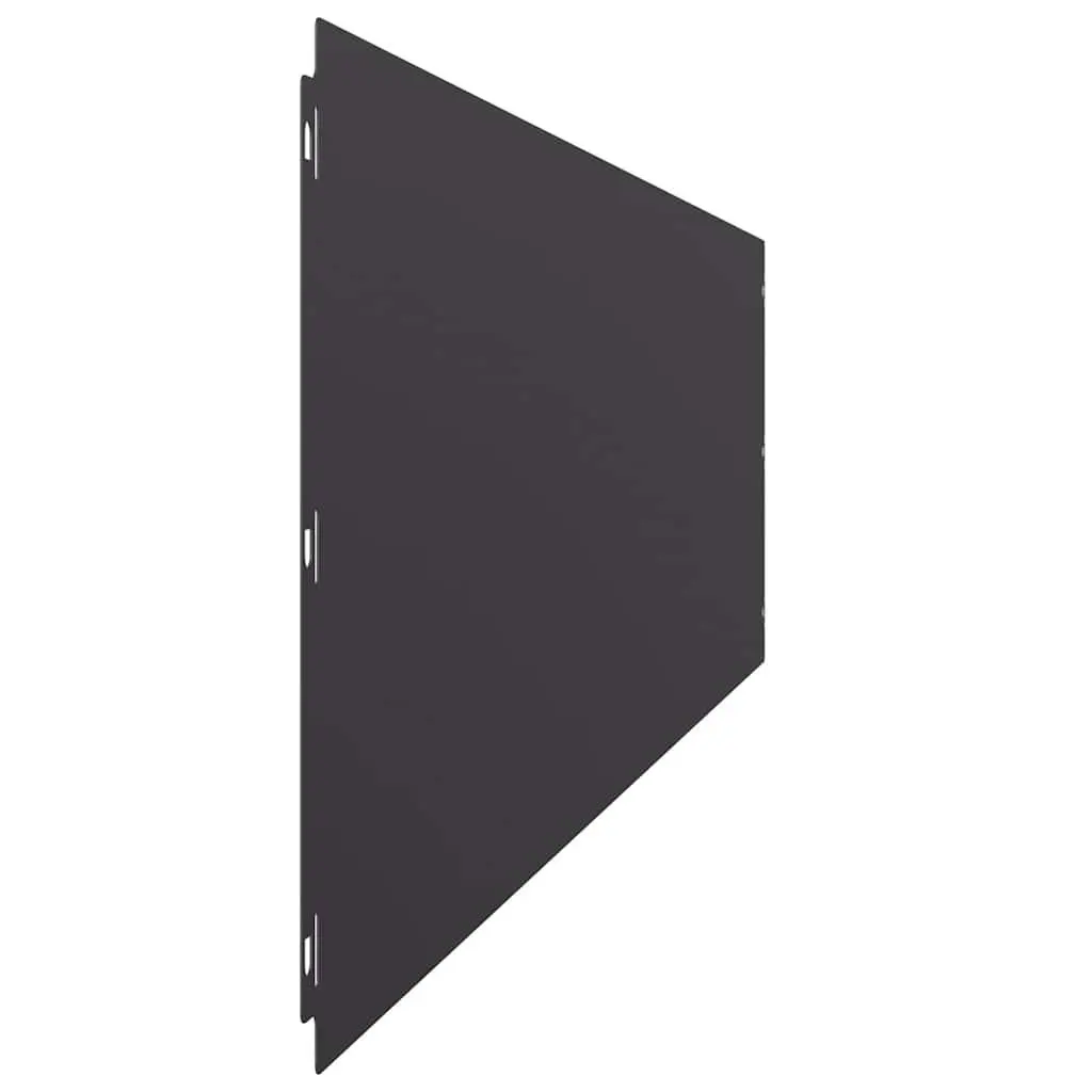 Lawn Edging Cold-rolled Steel 25x103 cm Black 20 Piece