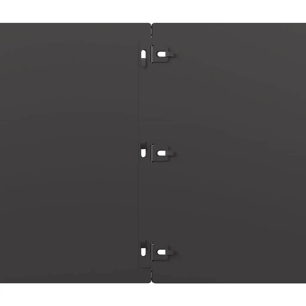 Lawn Edging Cold-rolled Steel 25x103 cm Black 20 Piece