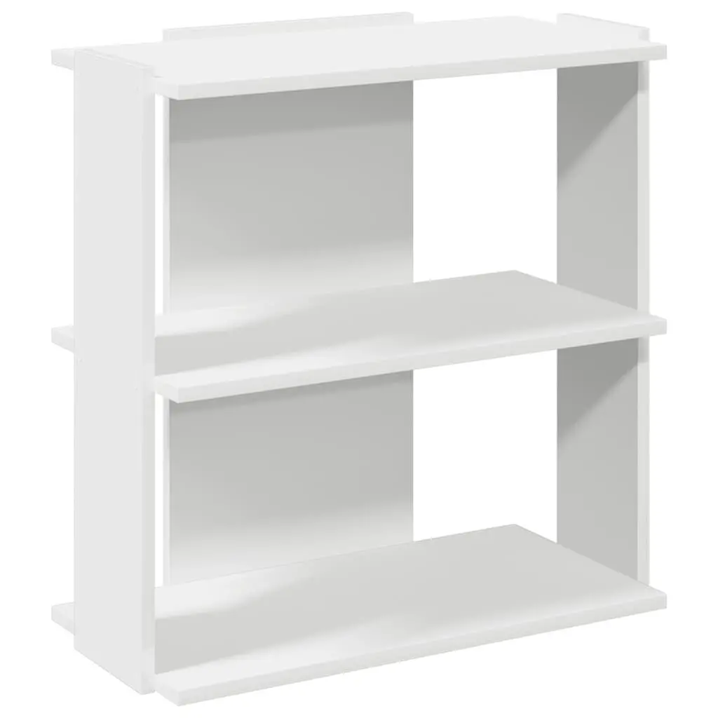 White 3-Tier Bookcase for Display & Storage