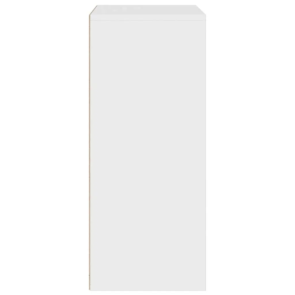Book Cabinet Engineered Wood 60x30x71.5 cm White Storage Shelf Organiser Home