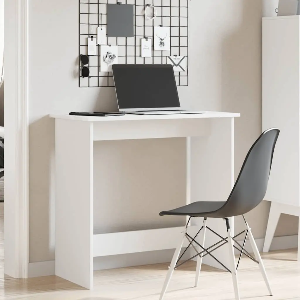 Writing Desk Engineered Wood 80x40x75 cm White