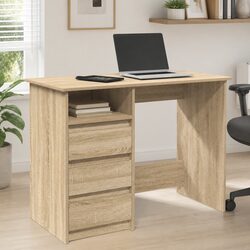 Sonoma Oak Writing Desk for Home Office with Storage