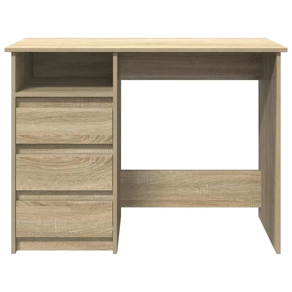 Writing Desk Engineered Wood 102x50x75 cm Brown Sonoma Oak