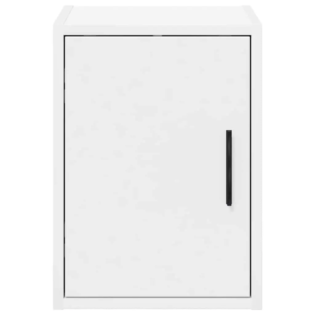 Wall-mounted Cabinet Engineered Wood White Storage Cupboard