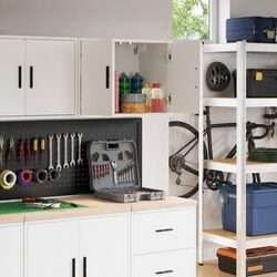 Engineered Wood Garage Wall Cabinet for Optimal Storage