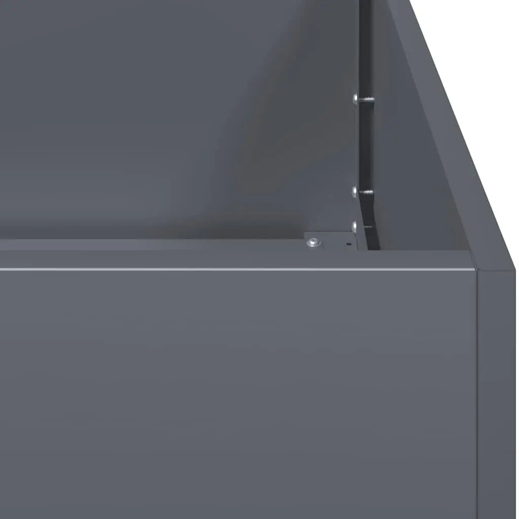 Planter Box Cold-rolled Steel 40x40x40 cm Anthracite