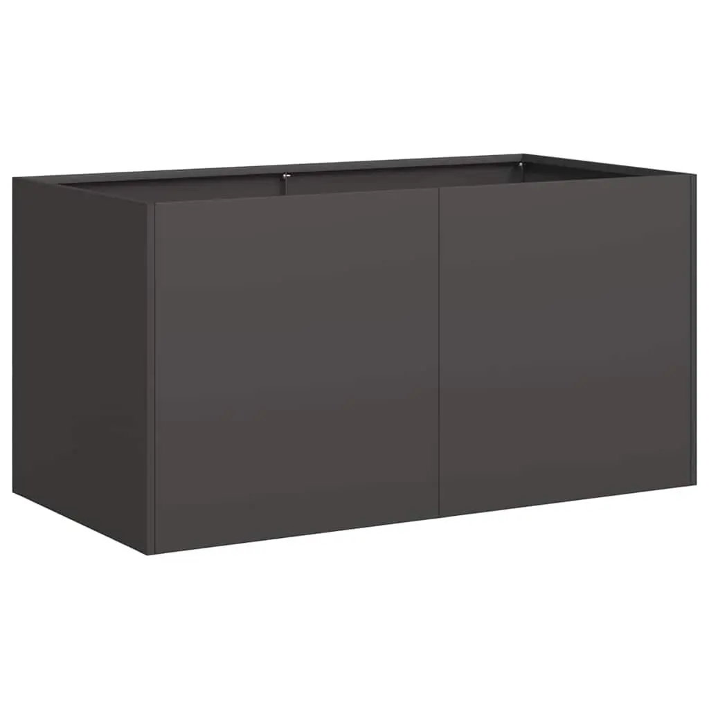 Planter Cold-rolled Steel 80x40x40 cm Black Raised Garden Bed