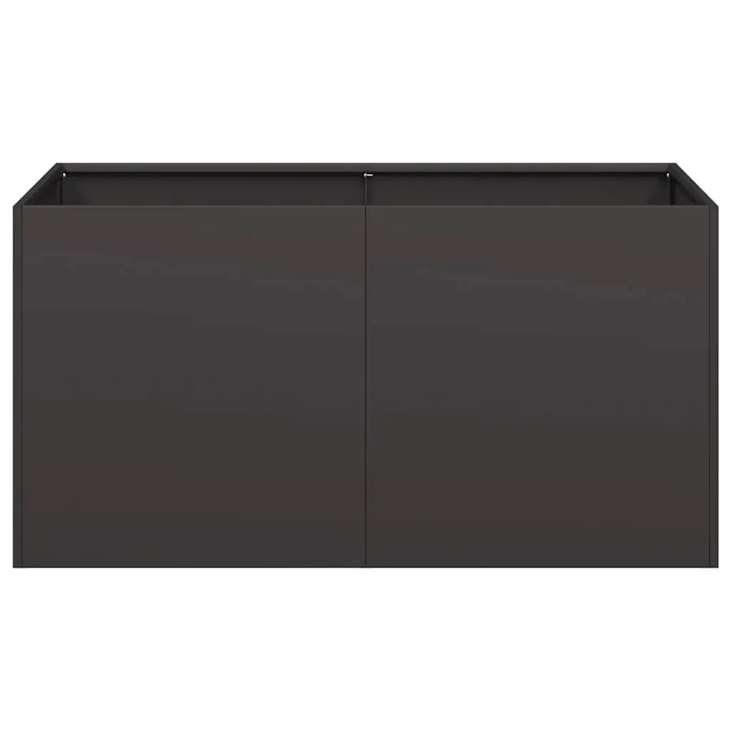Planter Cold-rolled Steel 80x40x40 cm Black Raised Garden Bed