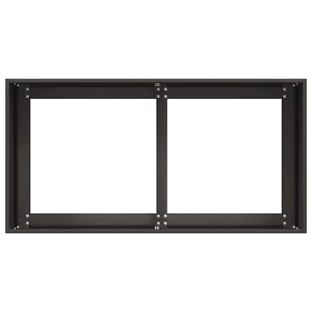 Planter Cold-rolled Steel 80x40x40 cm Black Raised Garden Bed