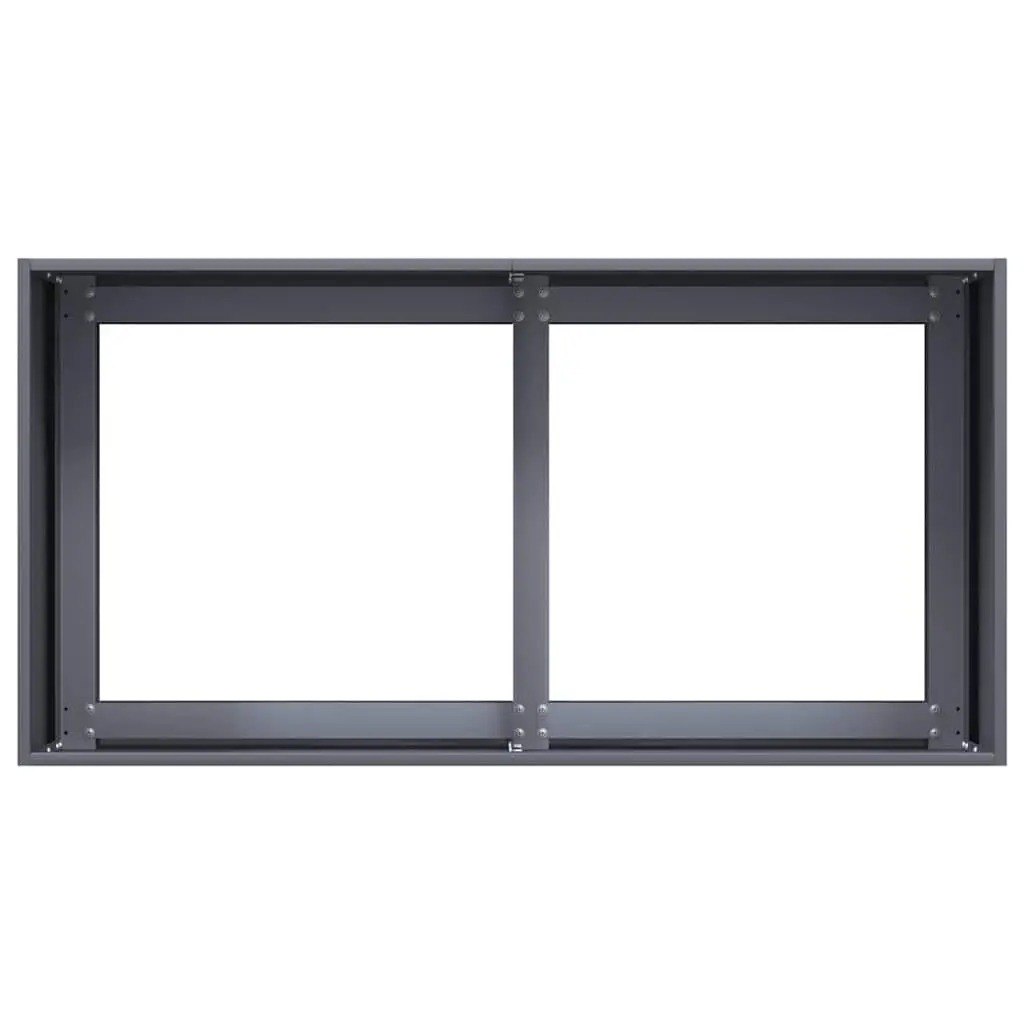Anthracite Cold-Rolled Steel Planter 80x40x40cm