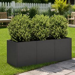 Black Raised Garden Planter Box 120x40x40 cm