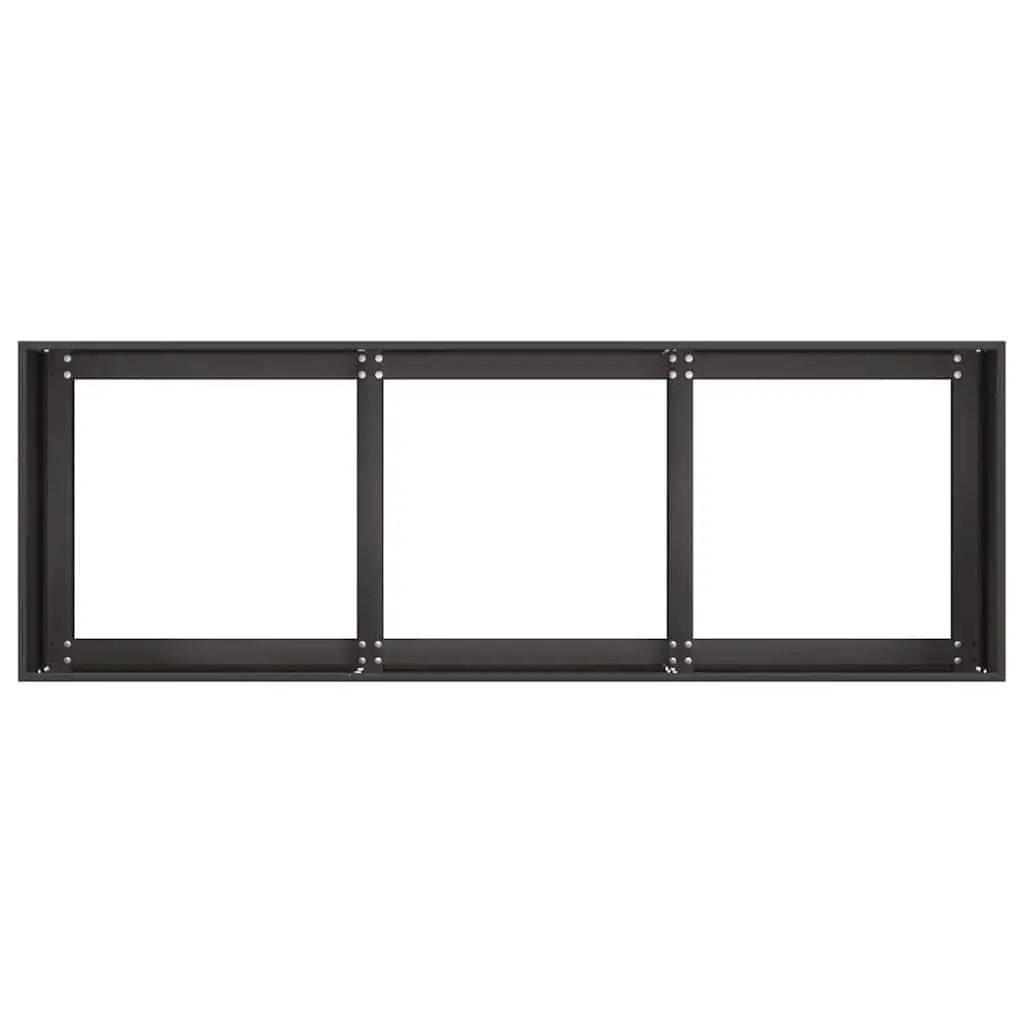Raised Garden Planter Box Cold-rolled Steel 120x40x40 cm Black