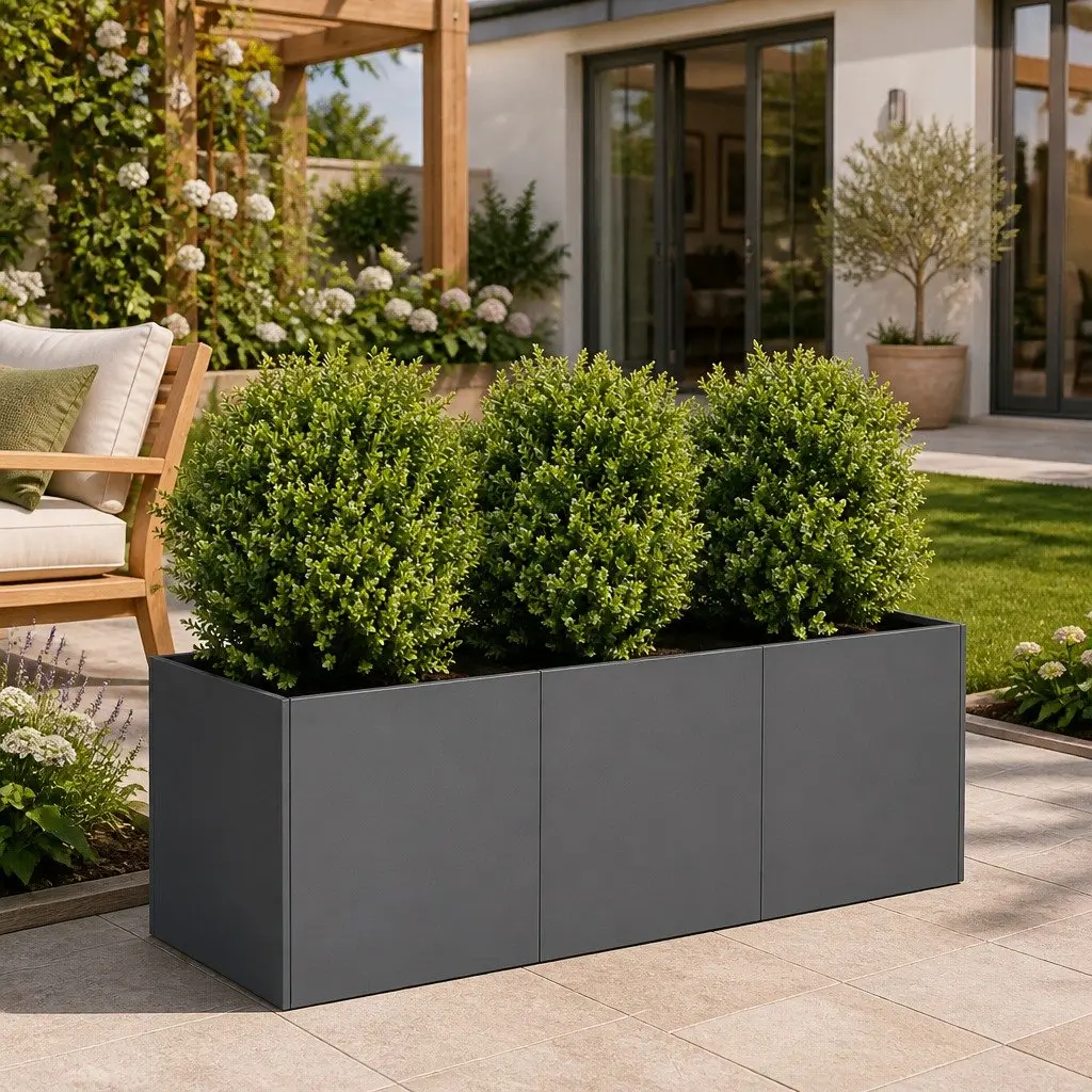 Cold-Rolled Steel Planter Box 120x40x40cm