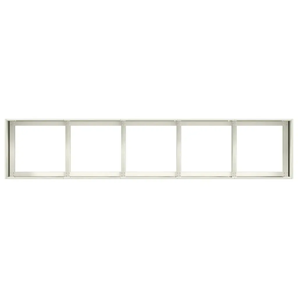 Raised Garden Planter Box Cold-Rolled Steel 200x40x40 cm White