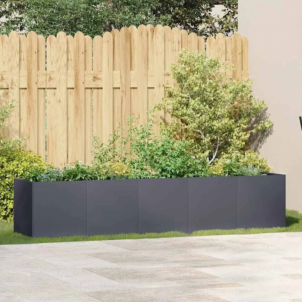 Large Raised Planter Box 200x40x40cm Anthracite