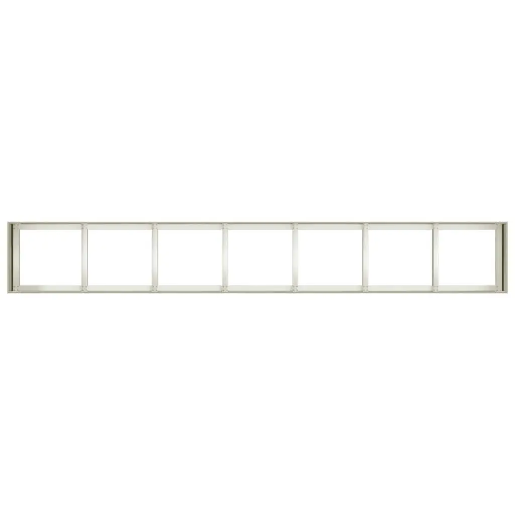 Cold-rolled Steel Planter in White 280x40x40 cm