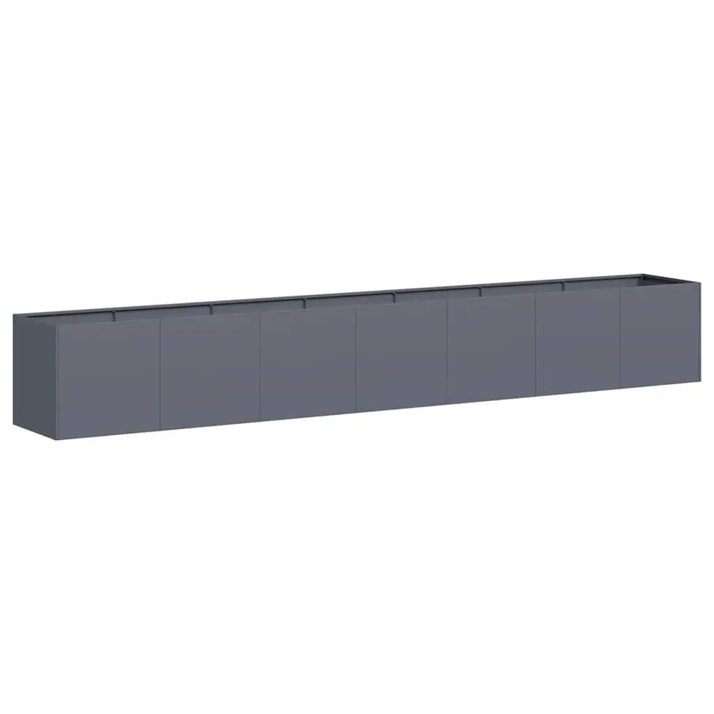 Anthracite Raised Garden Planter Box 280x40x40 cm