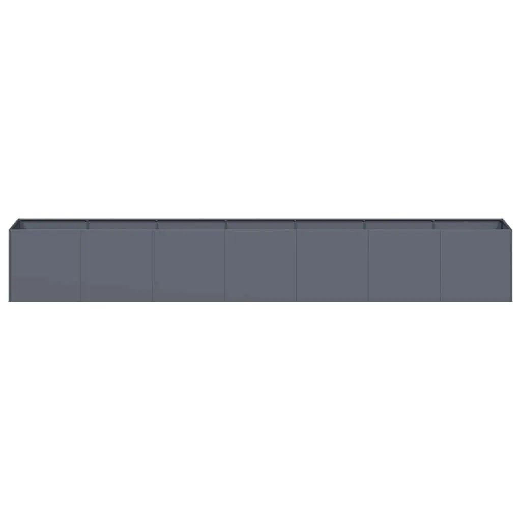 Anthracite Raised Garden Planter Box 280x40x40 cm