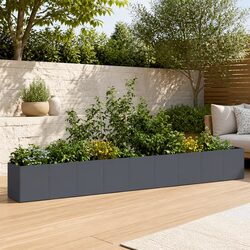 Sturdy Raised Garden Planter Box in Anthracite