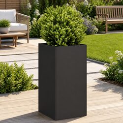 High-Quality Black Planter Box 40x40x80 cm for Gardens