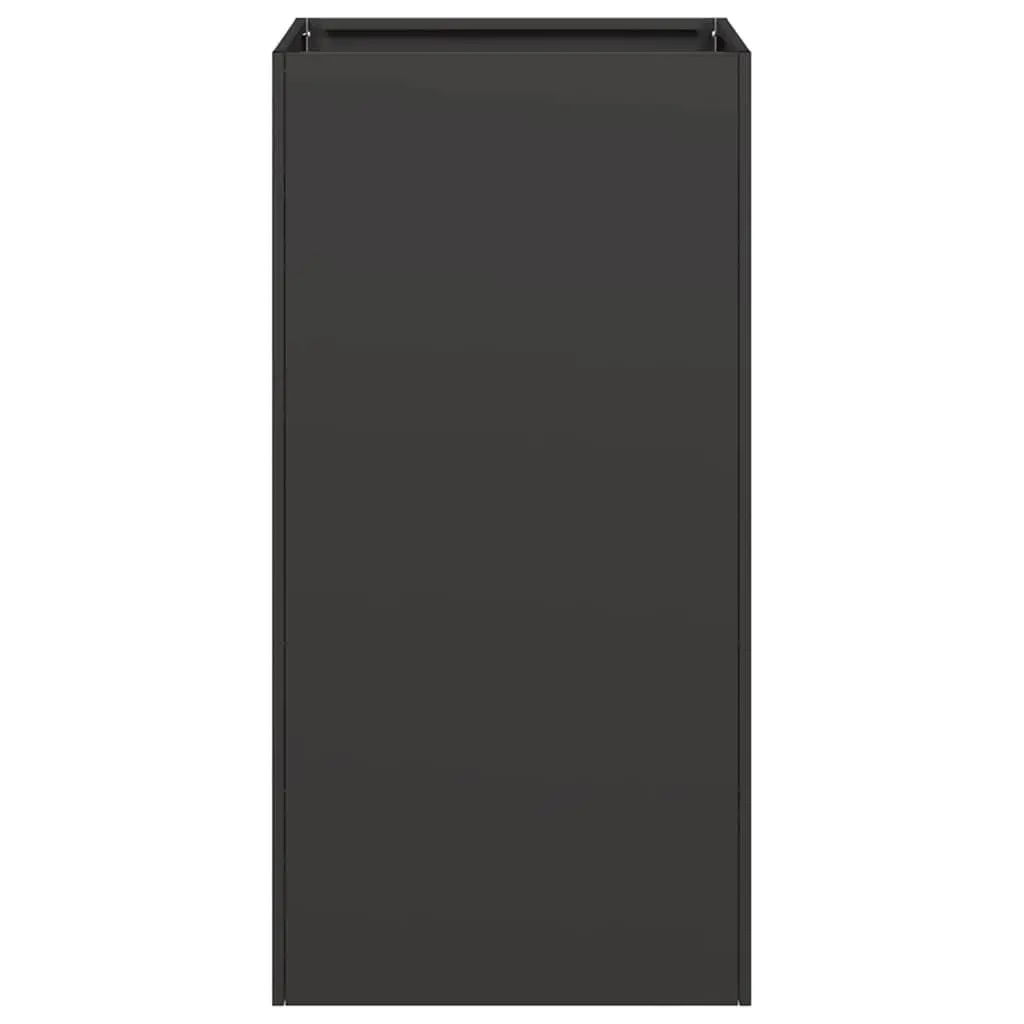 Planter Box Cold-rolled Steel 40x40x80 cm Black Raised Garden Bed Outdoor
