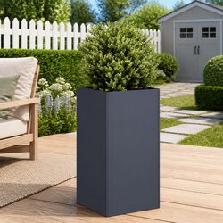 Durable Anthracite Raised Garden Planter Box 40x40x80cm