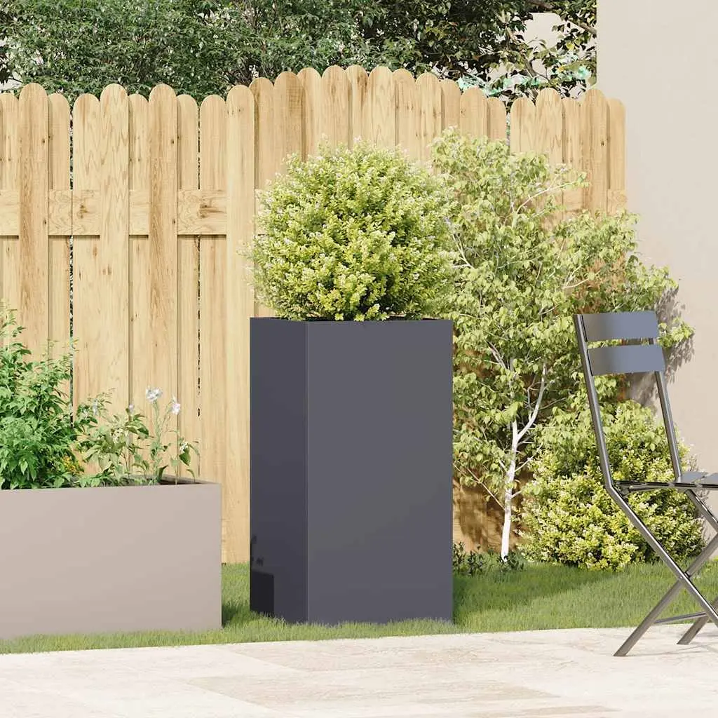 Anthracite Raised Garden Planter Box 40x40x80cm