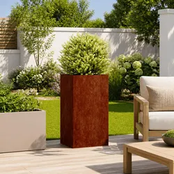 Durable Weathering Steel Planter Box for Outdoor Spaces