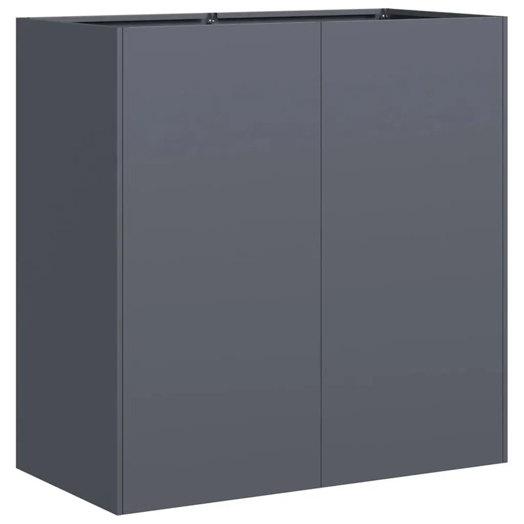 Planter Anthracite Cold-Rolled Steel 80x40x80cm Raised Garden Bed Outdoor