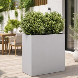 Sturdy Galvanised Steel Raised Garden Planter 80x40x80cm