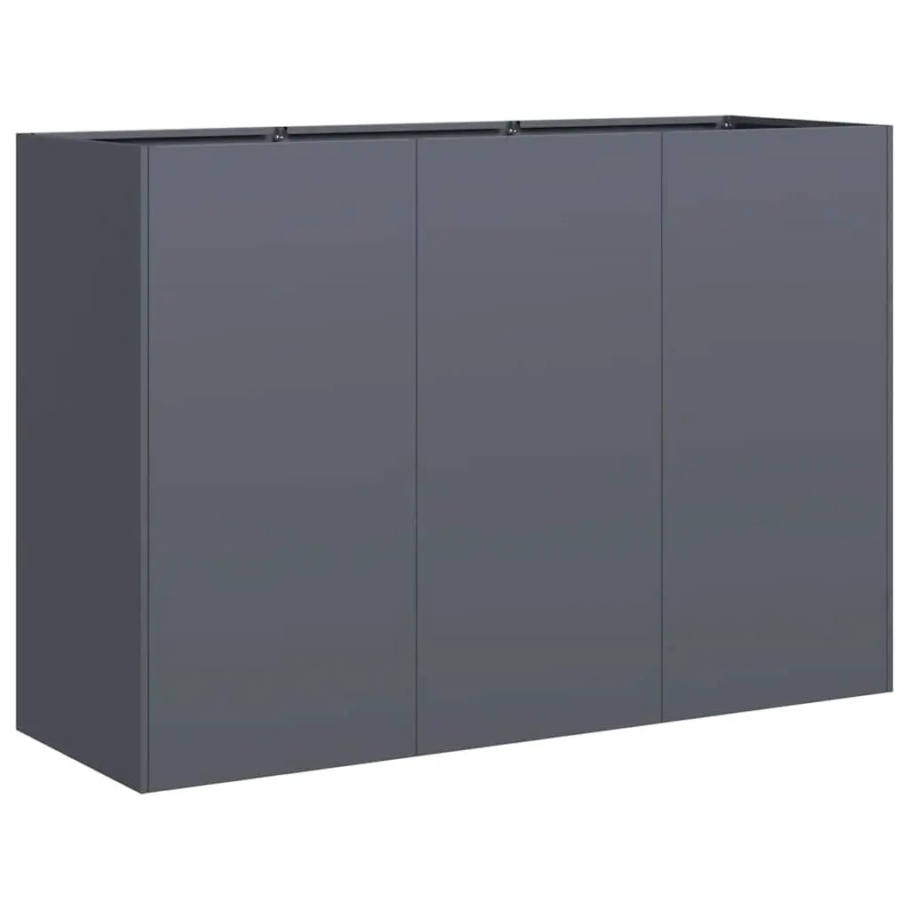 Anthracite Cold-rolled Steel Raised Garden Planter Box 120x40x80cm
