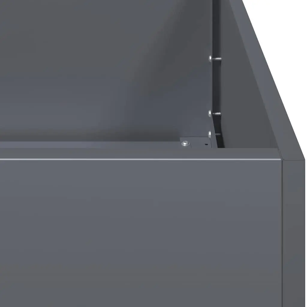 Anthracite Cold-rolled Steel Raised Garden Planter Box 120x40x80cm
