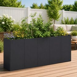 Black Raised Garden Planter Box in Cold-rolled Steel